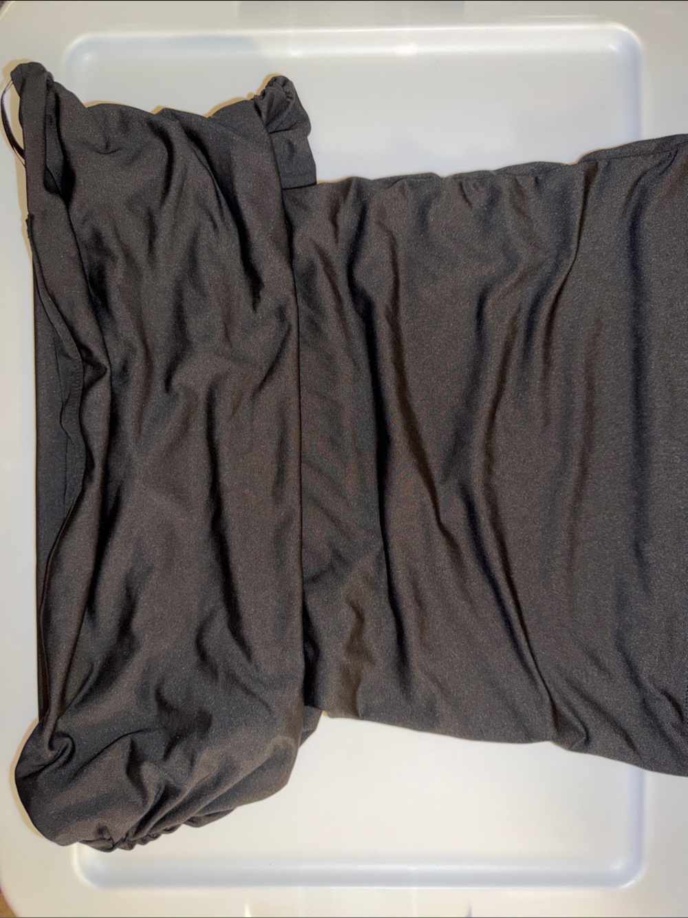 Women’s Black Ranched Off The Shoulder Top